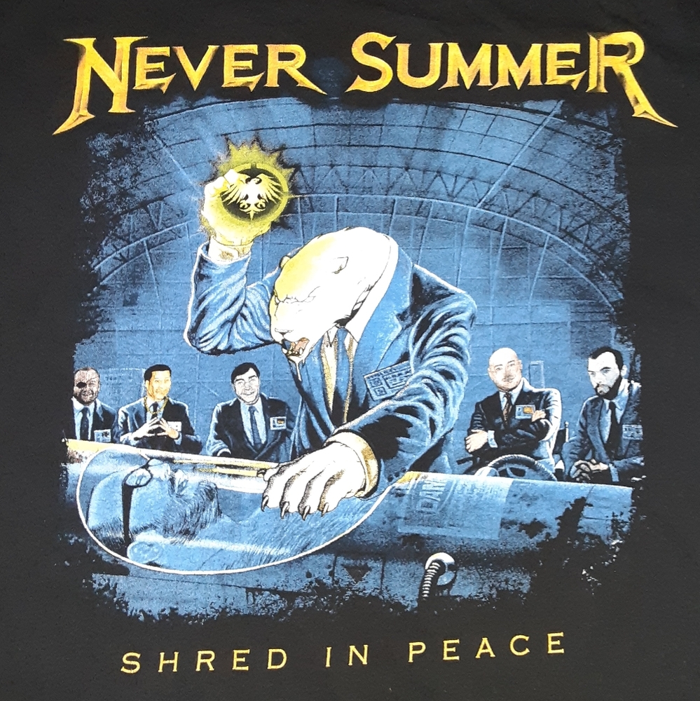 Never Summer Megadeth Shred In Peace Shirt Snowboarding Snowboard Shirt Tee